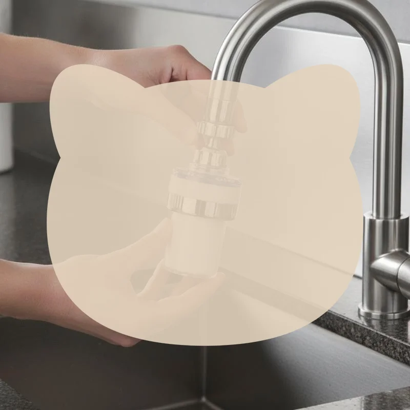 Kitchen Faucet Water Filter 360 Degree Swivel Pressurized Aerator Water Saving for Small Apartment Kitchen Sinks