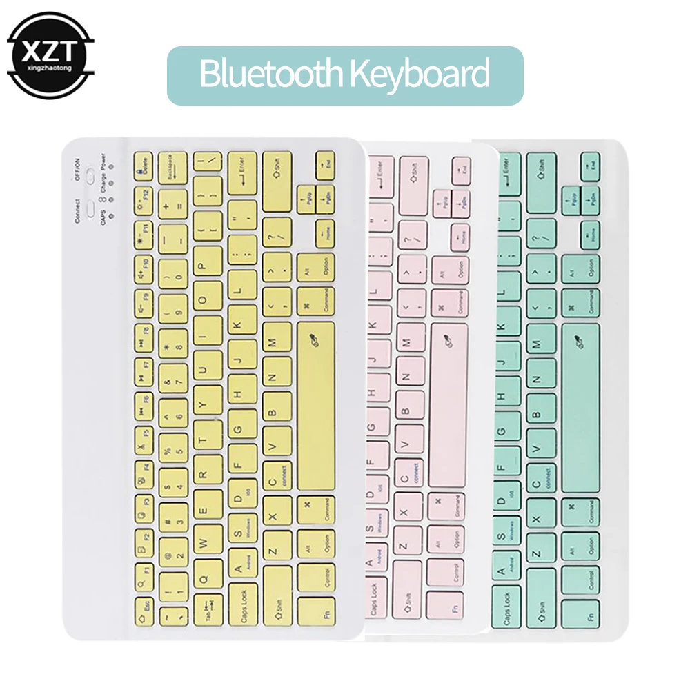 Keyboard Bluetooth Nirkabel Inggris iPad Keyboard Eksternal Sentuh Keyboard Bluetooth Nirkabel untuk Kantor untuk Ponsel Tablet Laptop