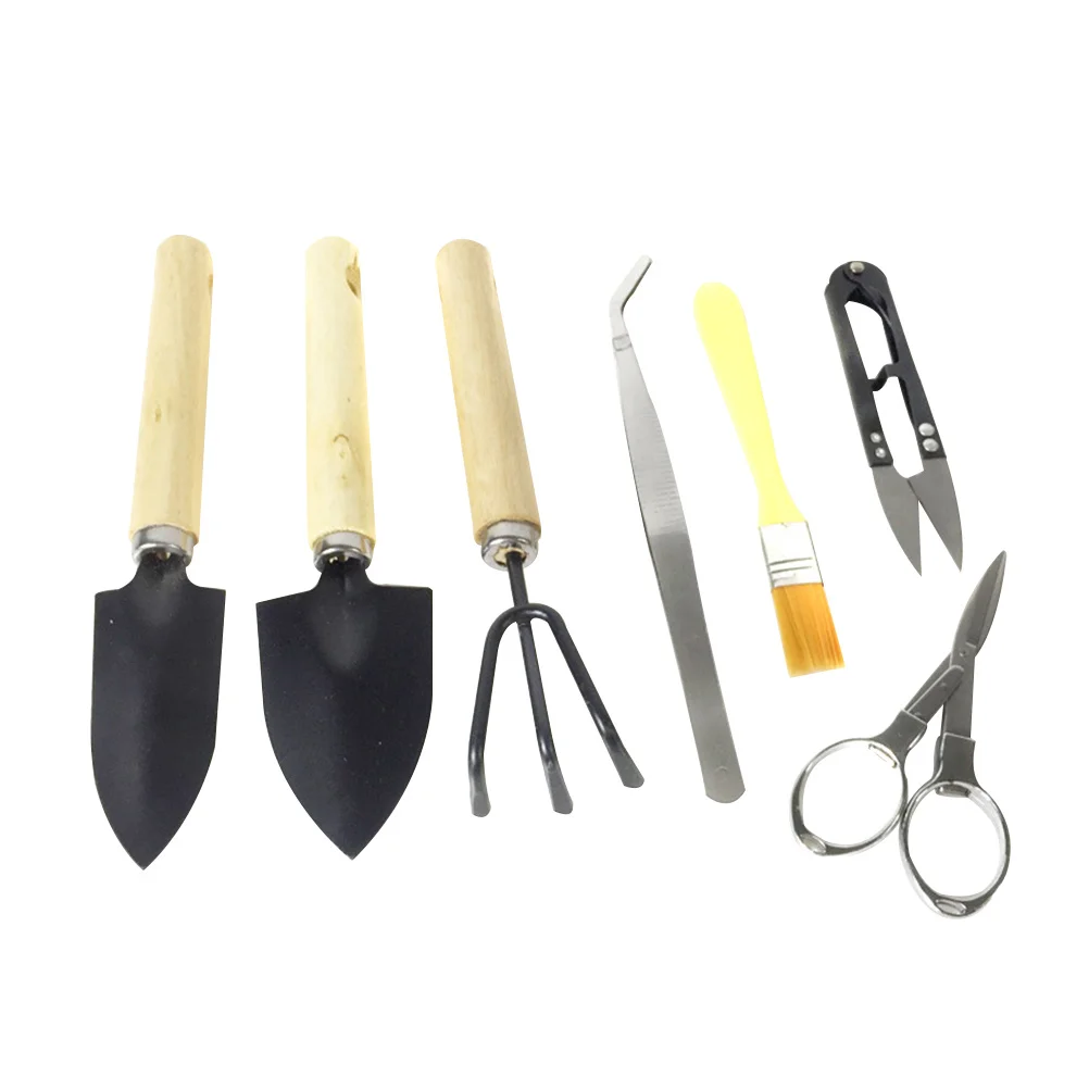 

7pcs Gardening Tool Set Planting Kit For Succulents Durable Strong Premium Horticulture Tools Yard Maintenance Hand Tools Set
