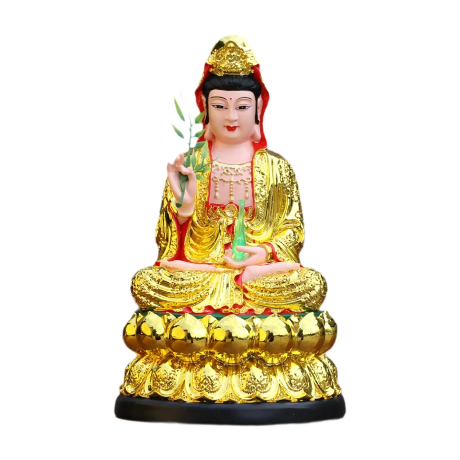 Guan Yin Statue Goddess of Mercy and Compassion Kwan Yin Bodhisattva Kwan Yin Statue for Meditation Temple Altar Home Decor