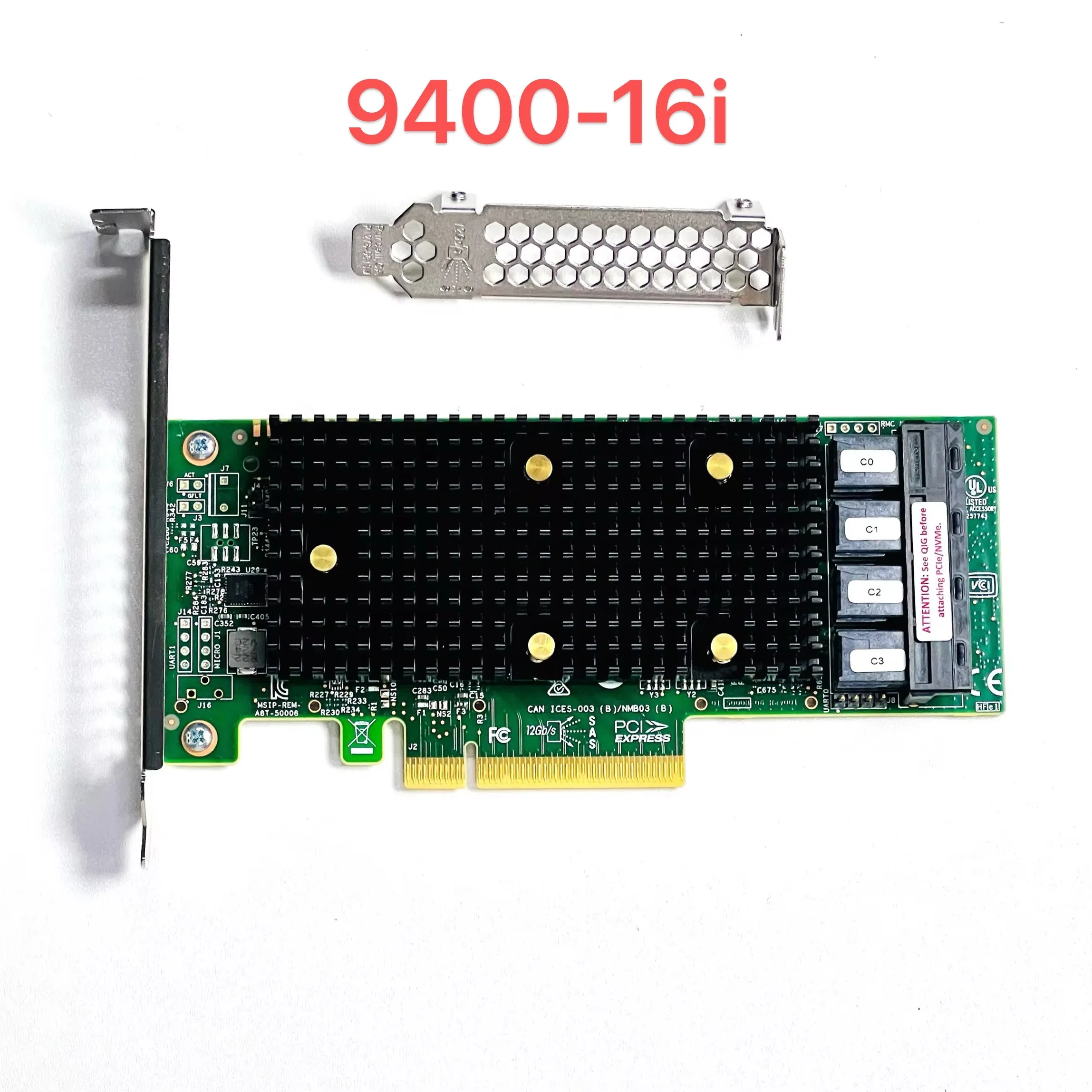 

LSI 9400-16i SATA/SAS HBA Controller RAID 12 Gbps PCIe 16 Port Support NVME HDD