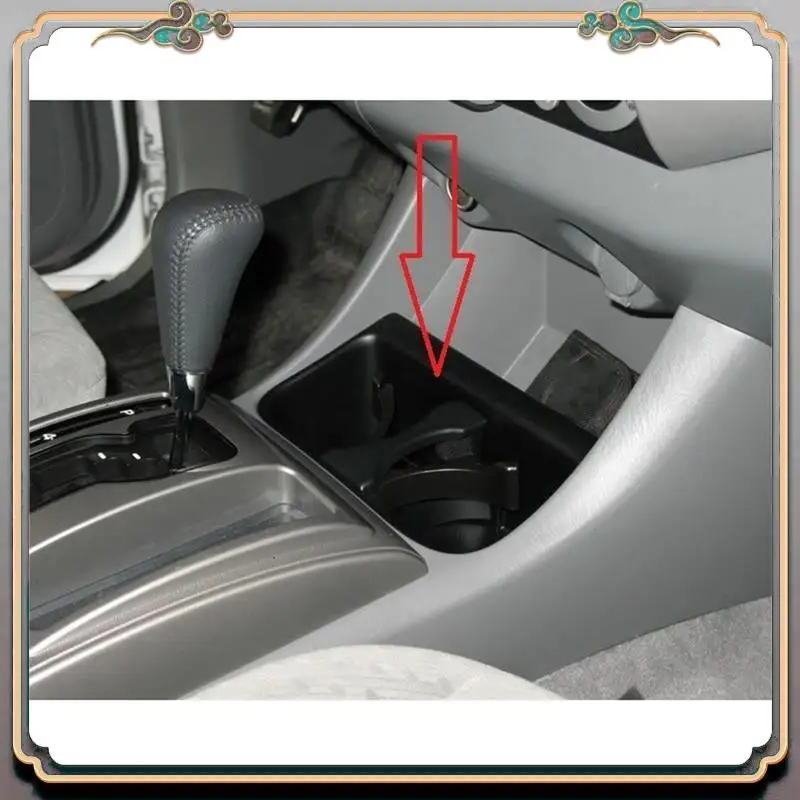 Reliable-Car Cup Holder Divider Inserted Into The Center Console Black For Toyota Tacoma 2005-2010 Sequoia 2008-2018