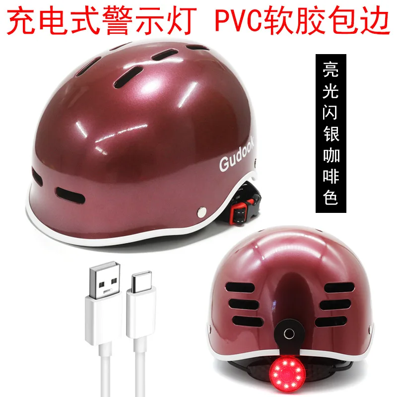 Skating roller car battery helmet bicycle cycling outdoor extreme expansion caving climbing night riding safety