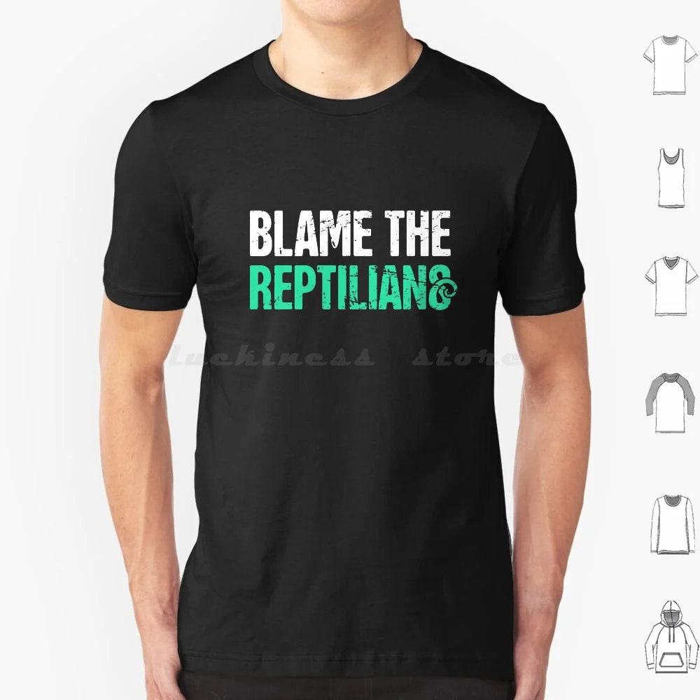 Reptilian Theorist Theory T Shirt Big Size 100% Cotton Theory Ufo Illuminati Bigfoot Deep State Government Flat Earth