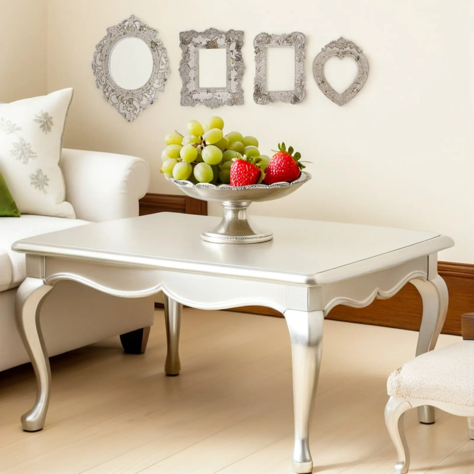 

24 шт. мини-рамки в стиле барокко, винтажные, из смолы, маленькие фоторамки для кукольного домика, мини-картины для стен, праздничное украшение