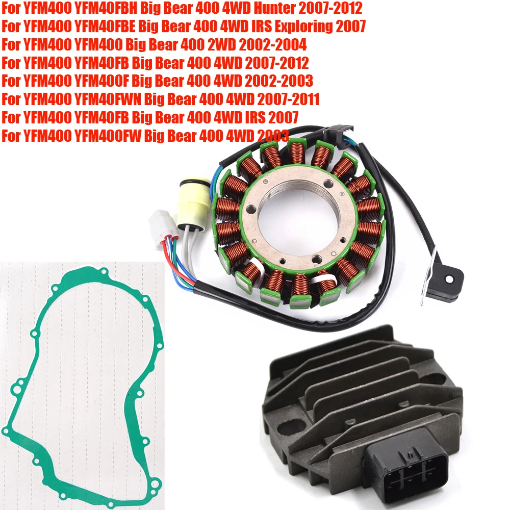 

YFM400 Rectifier Stator Coil Gasket For Yamaha YFM 400 YFM400 YFM400FW YFM400F YFM40FWN YFM40FB YFM40FBH YFM40FBE Big Bear 400