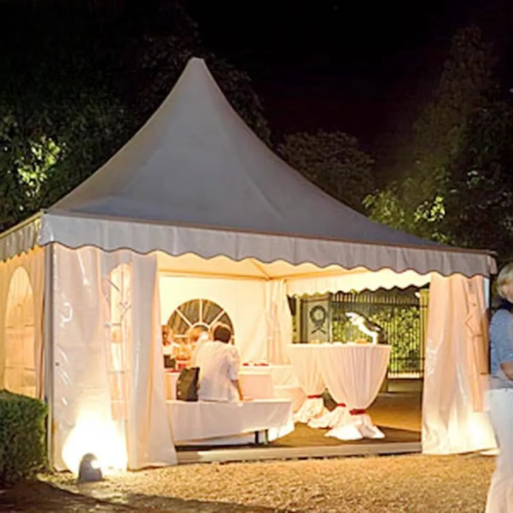 5x5m Pagoda Tent for Outdoor Garden, OEM ODM Custom Shelter for Party Gathering and Guest Reception Events