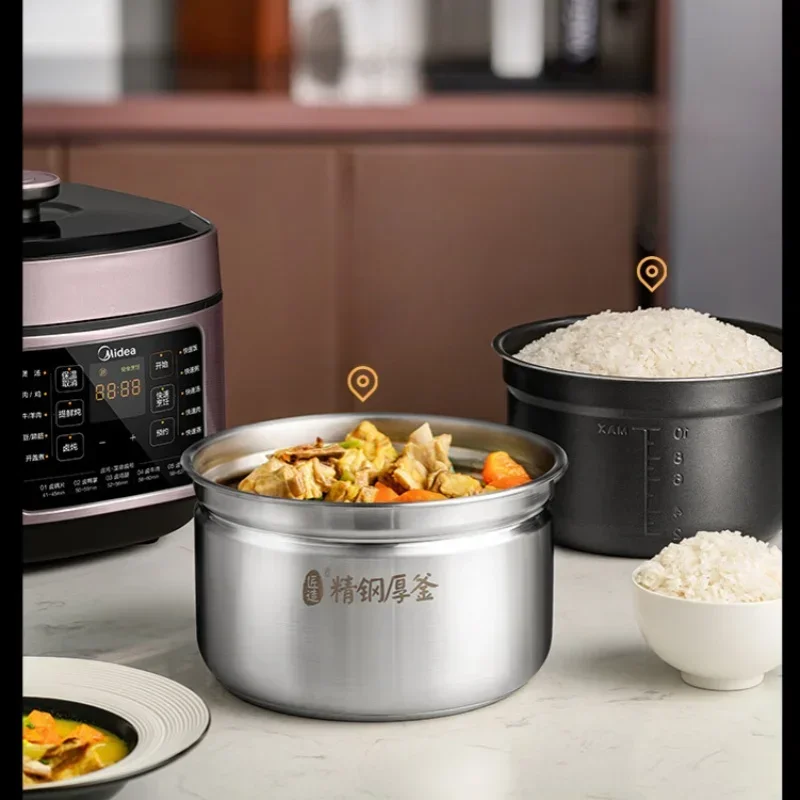 ميديا 5L قدر الضغط الكهربائي 220 فولت 1000 واط 70 كيلو باسكال بانيلا دي بريساو أقل الملح 2 الأواني الداخلية طباخ الأرز طباخ متعدد الوظائف