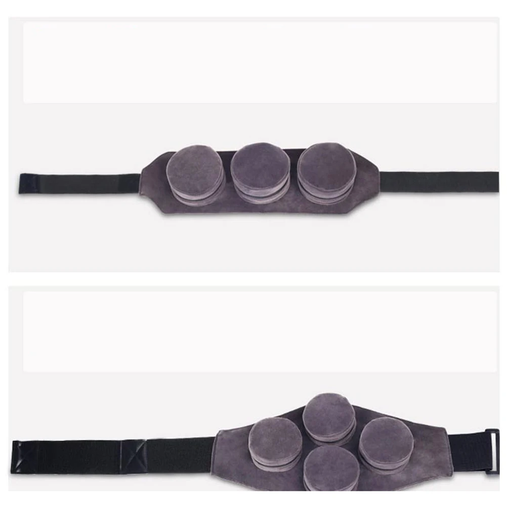 

1pc Moxa Purifier Cotton Moxibustion Cloth Cover 3 Pockets Adjustable Belt Heat Resistant Air Permeable Moxibustion Box Cover