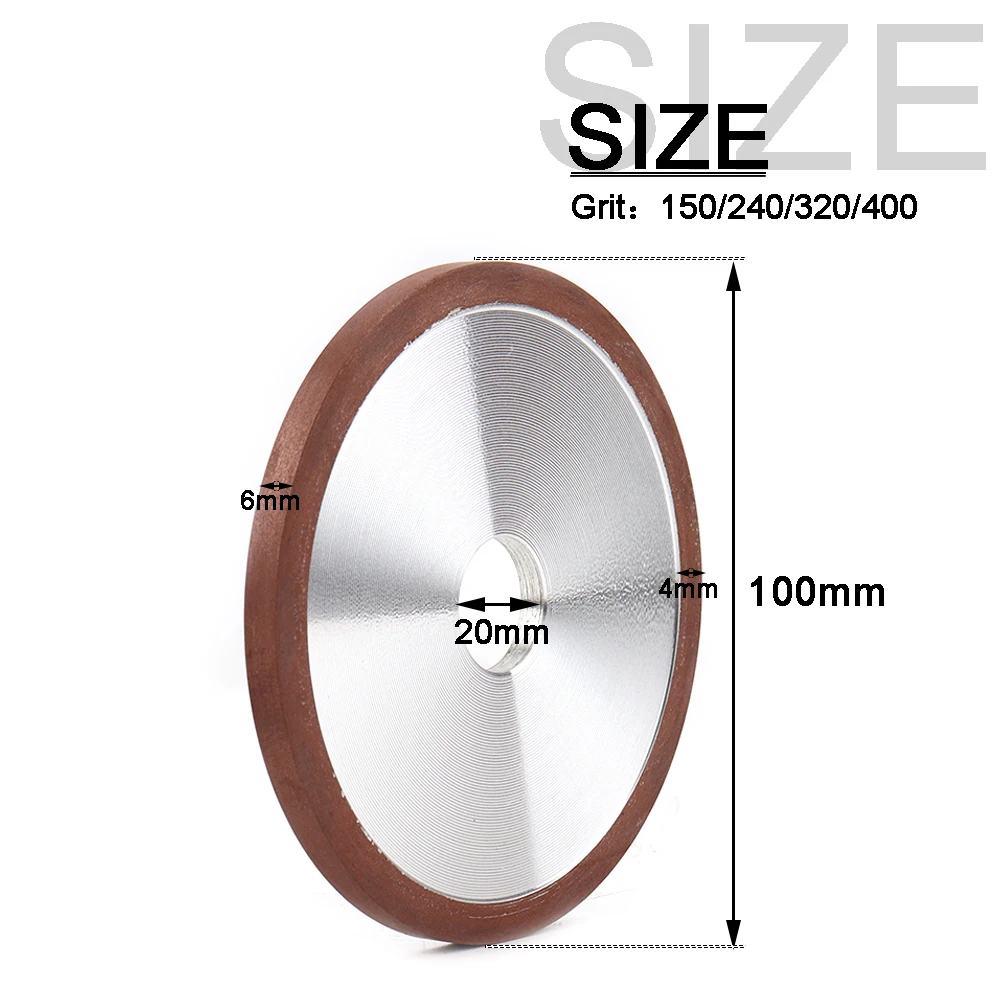 SI FANG 80-200mm Flat Diamond Abrasive Grinding Wheel  for Alloy Steel Ceramic Glass Jade Milling Cutter Tool Sharpener Grinder