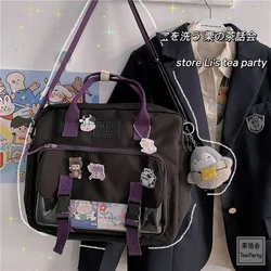 Zaino Kawaii in stile giapponese donna nuovo 2022 borse a tracolla tascabili trasparenti borse e borsette per ragazze studentesse Itabag Tote