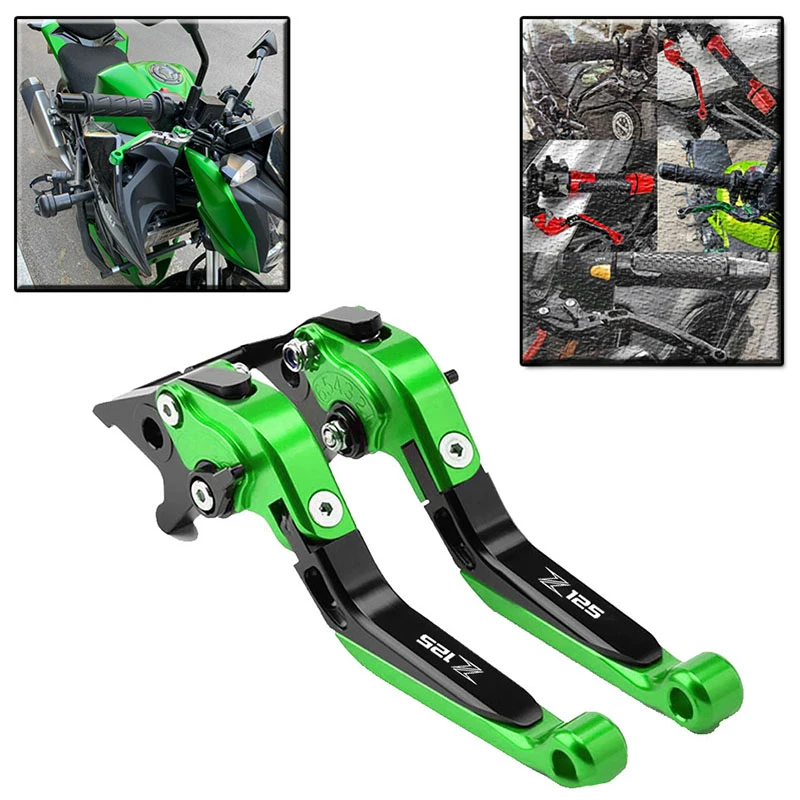 Adjustable Brake Clutch Levers Handlebar Grip for Kawasaki Z125 2019 Motorcycle Enhanced Control And Comfort Accessory