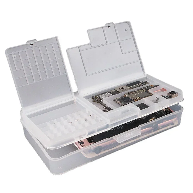 Multifunctional Phone Repair Storage Box For Motherboard IC Chip Parts Smartphone Openning Tools Collector Component Disassemble