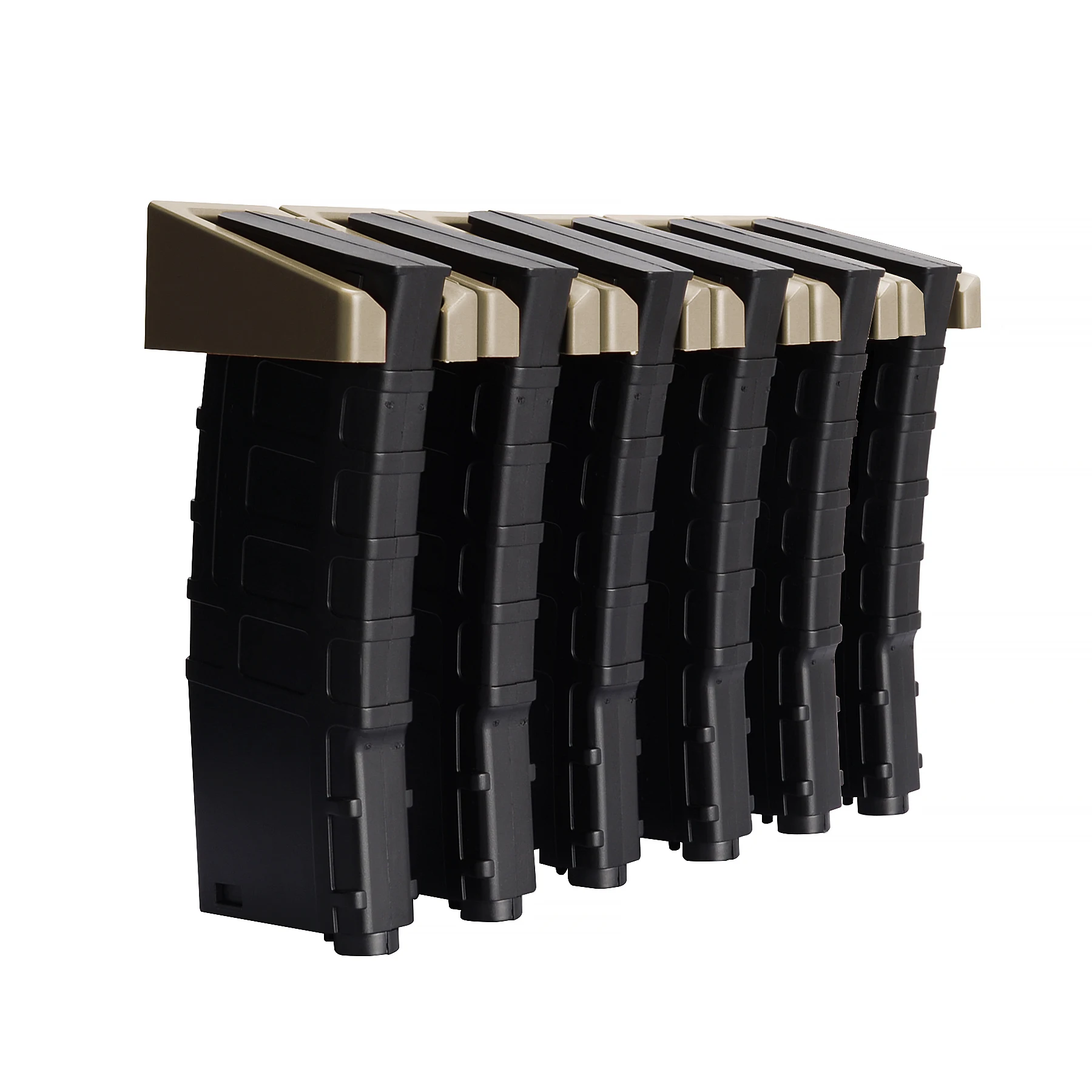 

Four Colors Wall Mount Detachable Magazine 6-Slot PMAG Rack Hunting Airsoft Rifle Tactical Mags Storage Gun Display Accessories