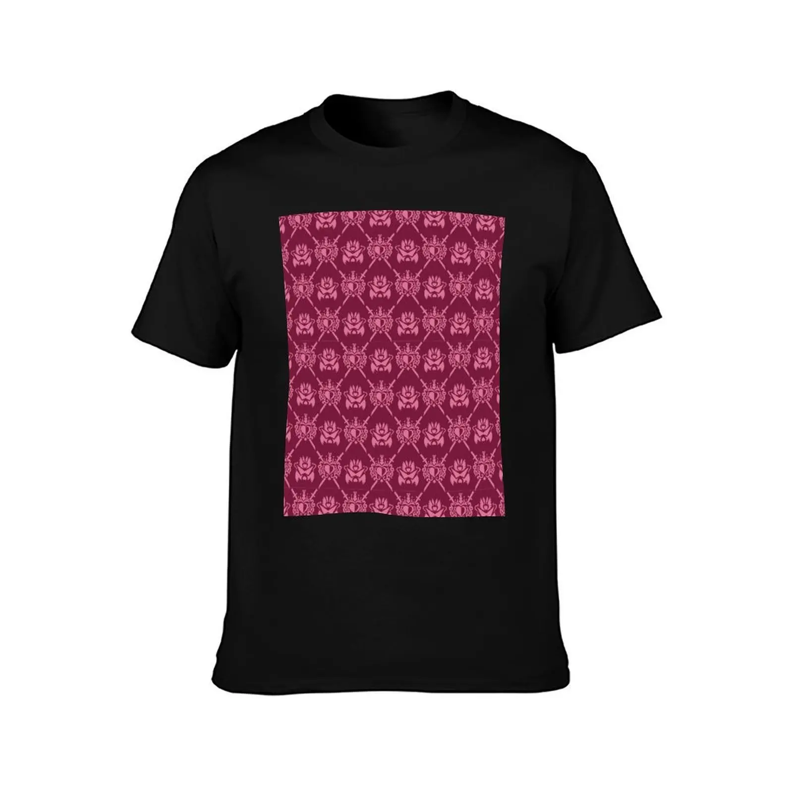 homestuck-Ultimate Dirk's Royal Argyle-(burgundy) Graphic T-Shirt, Summer Casual Cotton Tee, Oversized Streetwear Tops