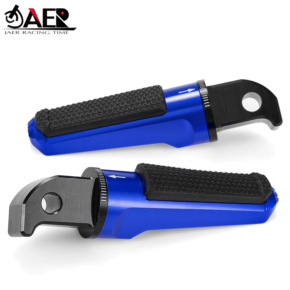 

Подножки для мотоцикла, подножки для Yamaha FZ1 FZ6 FZ6R XJ6 YZF R3 R15 R25, алюминиевые подножки с ЧПУ и резиновыми накладками на педали