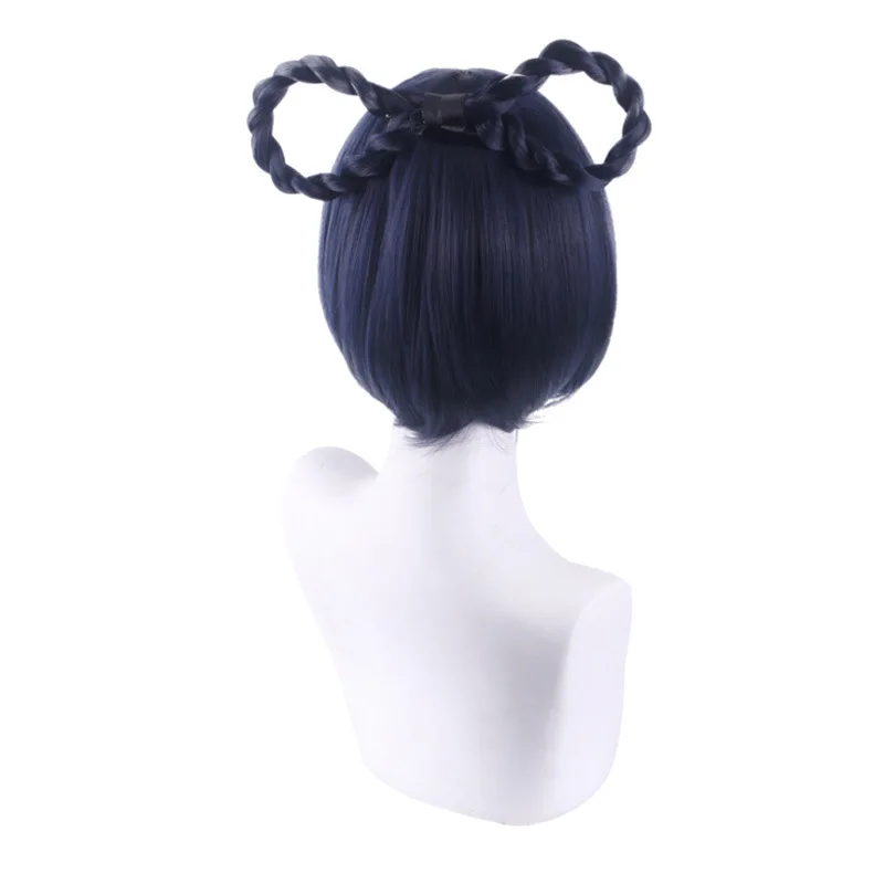 Huafei Wig Genshin Impact Xiangliang Cosplay Detachable Eight-Character Side Parting Game And Anime Wig