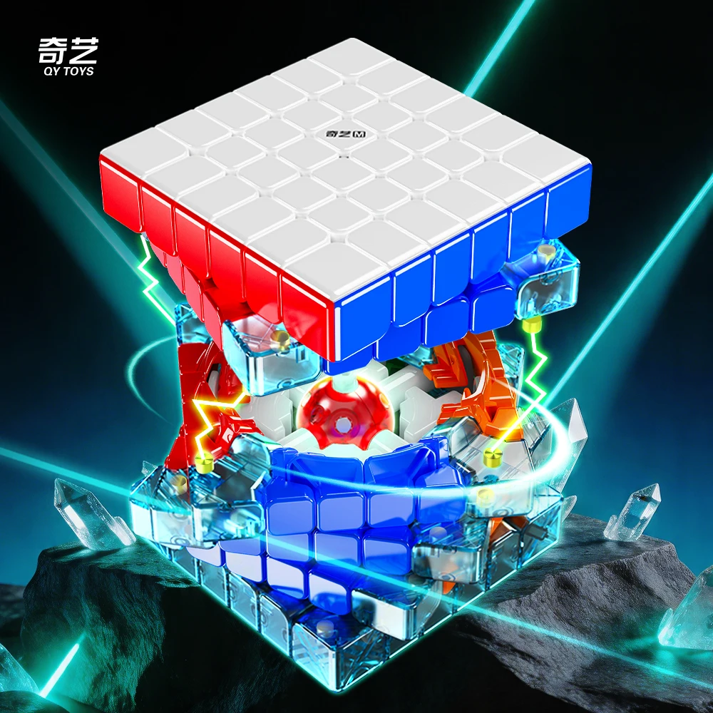 [JudyCube] Qiyi M Pro 6x6 Core Magnetic UV Magic Cube Stickerless Professional Fidget Toys Qiyi 6x6x6 M pro