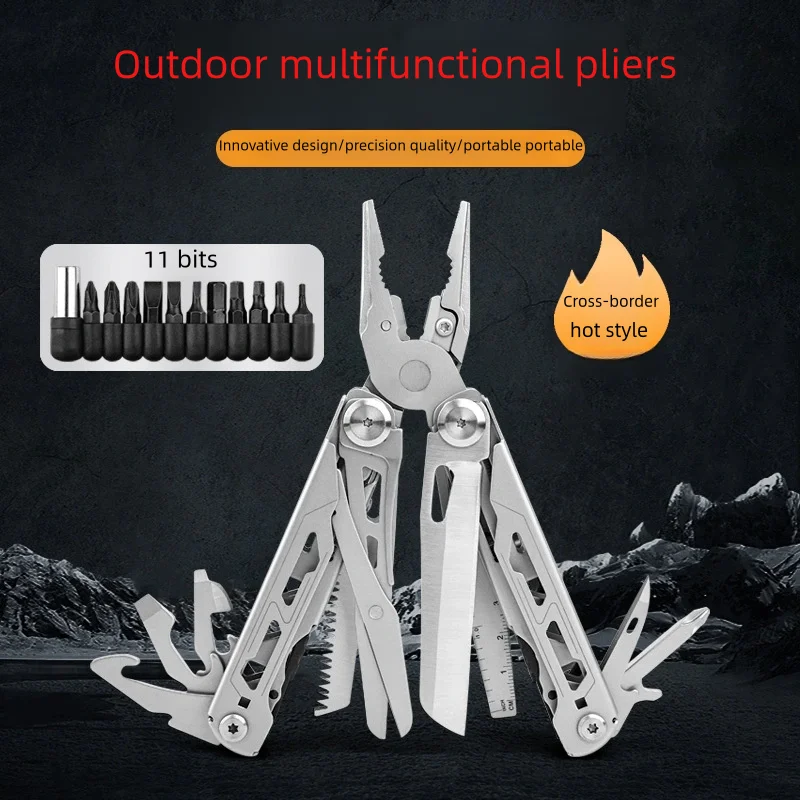 DL30 utensili manuali Set di pinze multiutensile Tactical Multitool Edc coltello pieghevole multifunzionale da campeggio e da caccia, regali per uomo