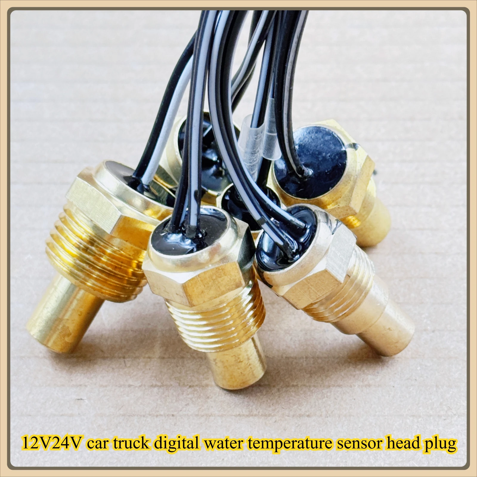 12V24V Automotive Truck Digital Water Temperature Sensor Head Plug Modification Digital Water Temperature Gauge Special Sensor