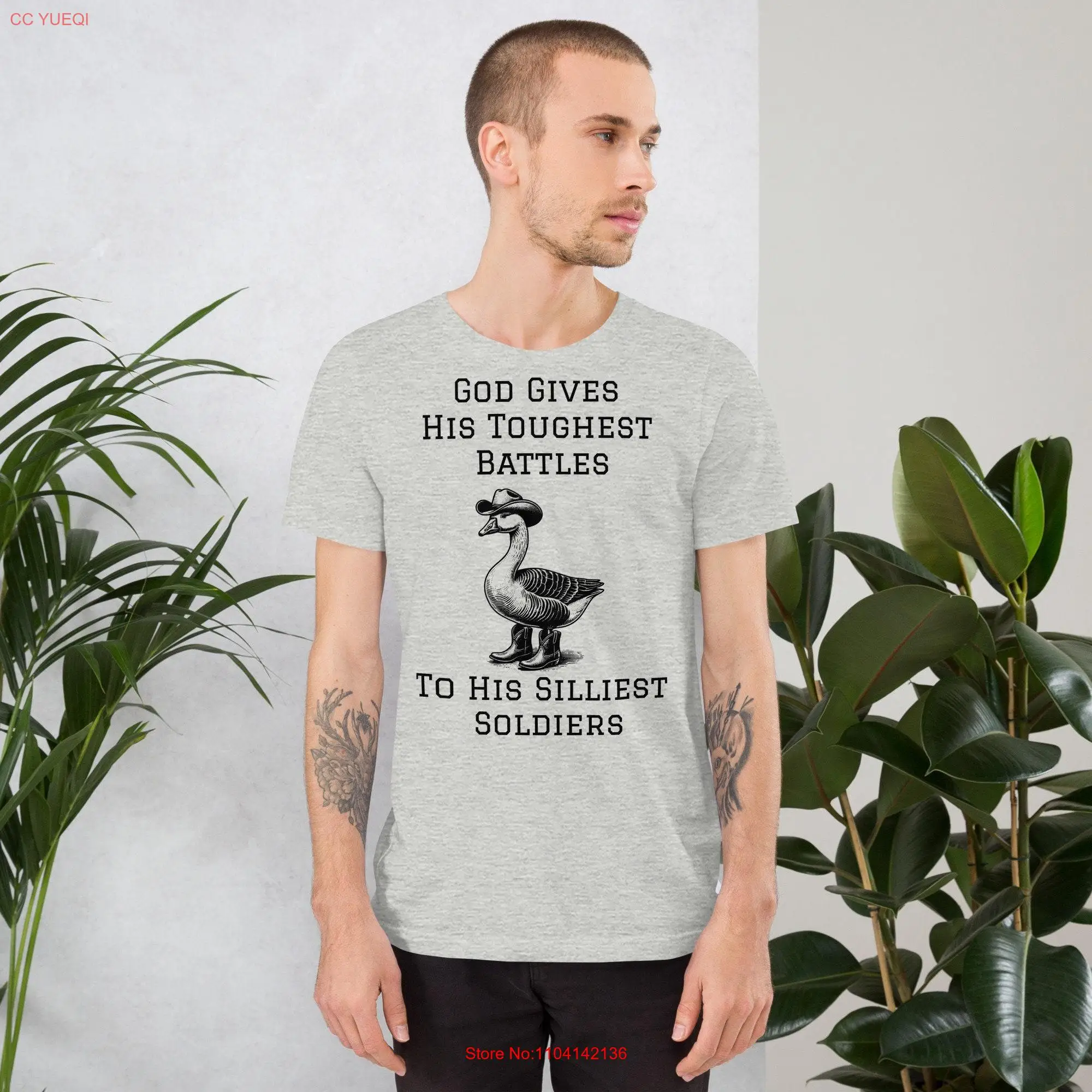 God's Silliest Soldier t shirt Sarcastic Funny Goose for Him Her Meme Casual Wear long or short sleeves