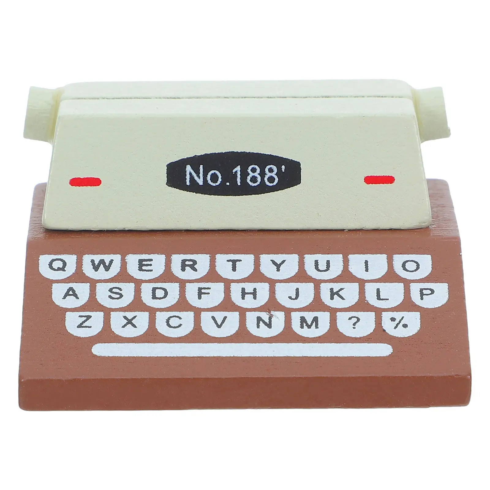 

Premium Mini Retro Typewriter Design for House Decoration Unique Wooden Desk Prop Modern Vintage Style Living Room Bedroom