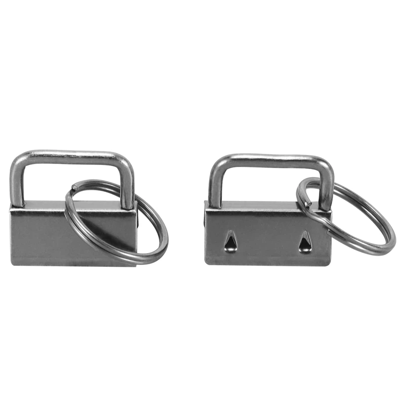 

2025 New 100 PCS Wristlet Hardware, 1 Inch Key Fob Hardware For Keychain, Key Lanyard And Key Chain Making Hardware Supplies