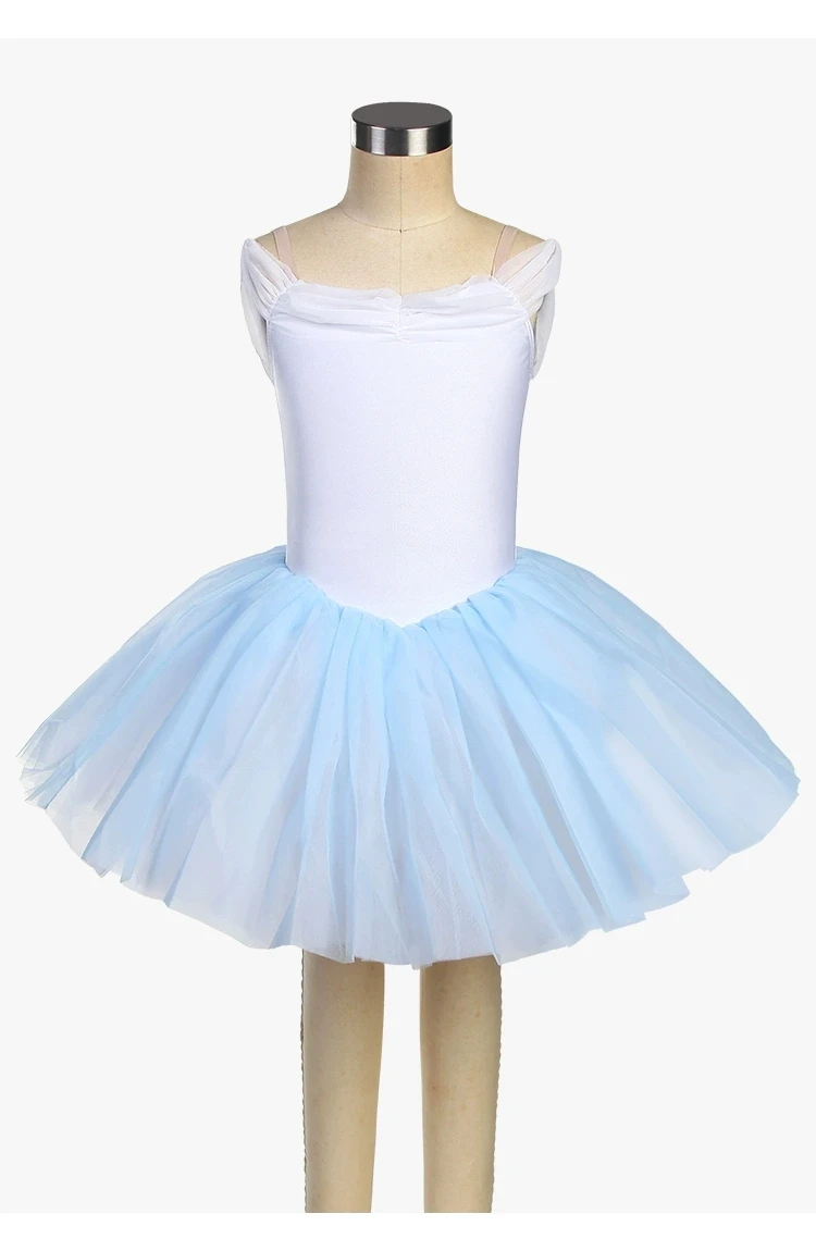 فستان باليه طويل مخصص لعام 2025 من الشيفون لمسابقات الرقص للنساء والفتيات بأسلوب مرن وبسيط