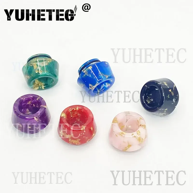 1PC/10PCS 810 드립 팁 수지 Vape 밀짚 조인트 무작위 색상