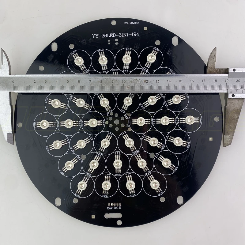 YY-36LED-3IN1-194 194mm داخلي LED Par Light 36x3W 24V LED لوحة المجلس #5