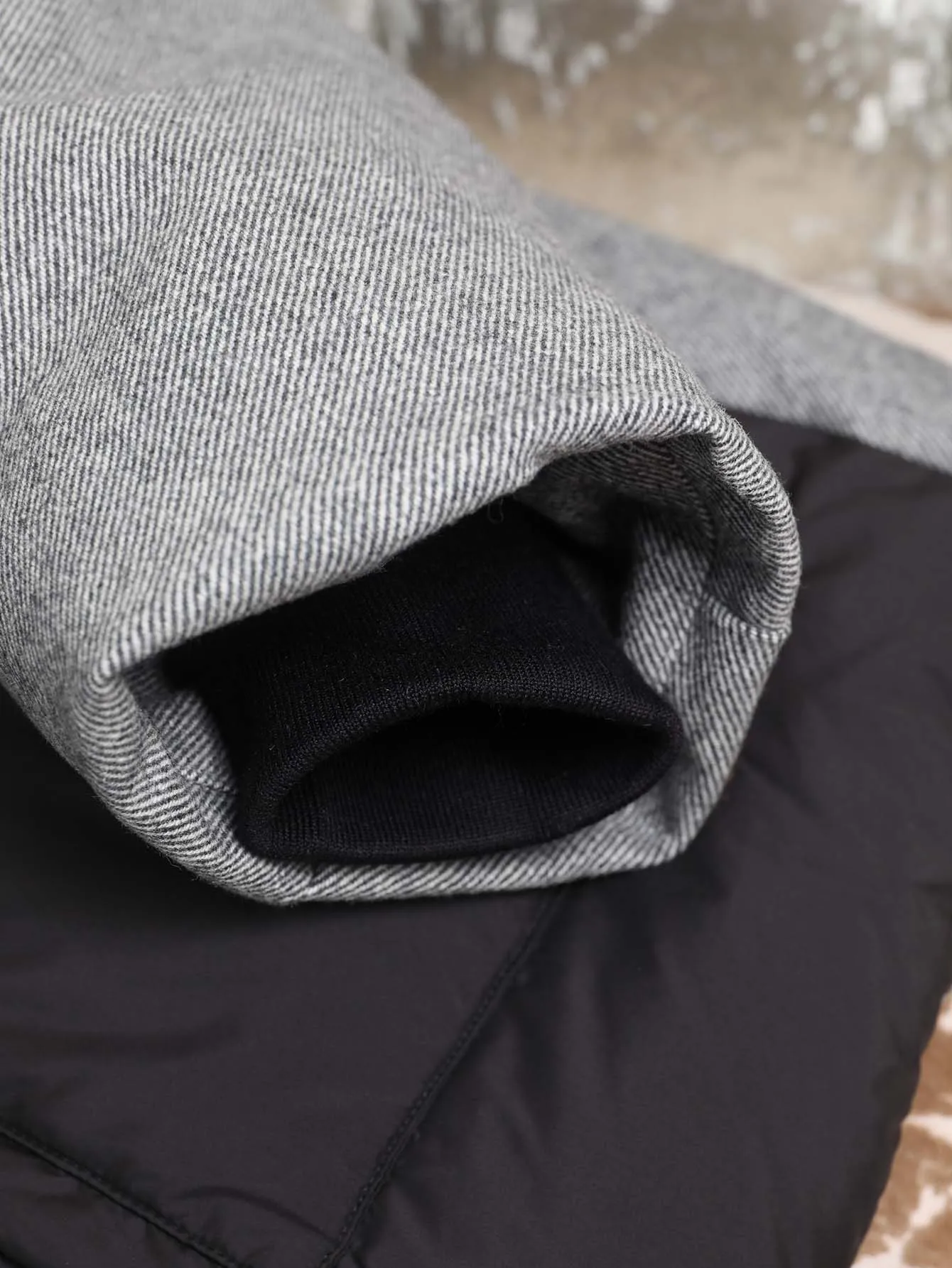 Plus Size Tops Real Fox Fur Collar Down Jacket Coffee Wool Fabric Women's Winter Coat Zipper Fashion