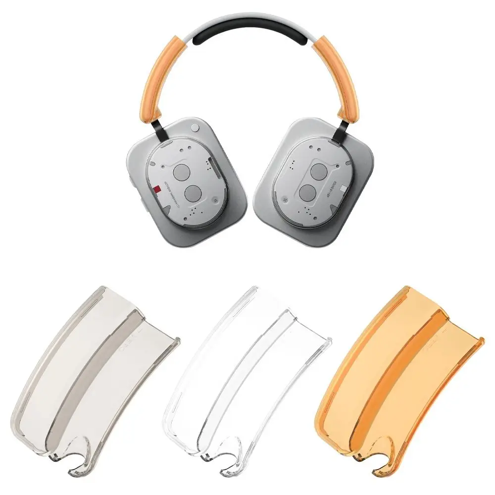 1Pair Transparent Headband Cover Replacement Decorative Headphone Case Shockproof Plastic Hard Shell for Nothing Headphone(1)