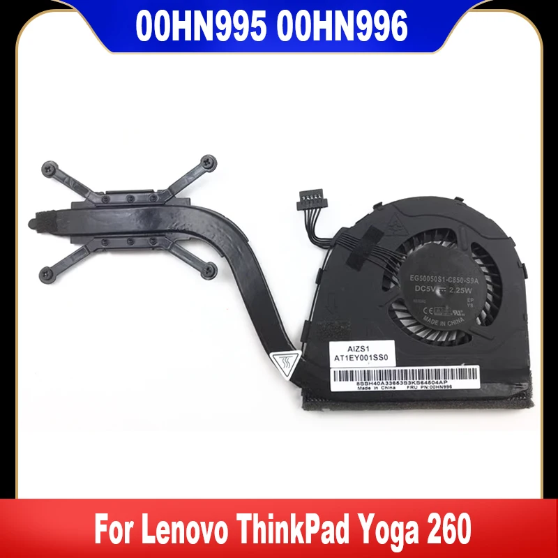 

Original For Lenovo ThinkPad Yoga 260 Laptop CPU Cooling Fan Cooler Fan Heatsink 00HN995 00HN996 AT1EY001SS0 EG50050S1-C850-S9A