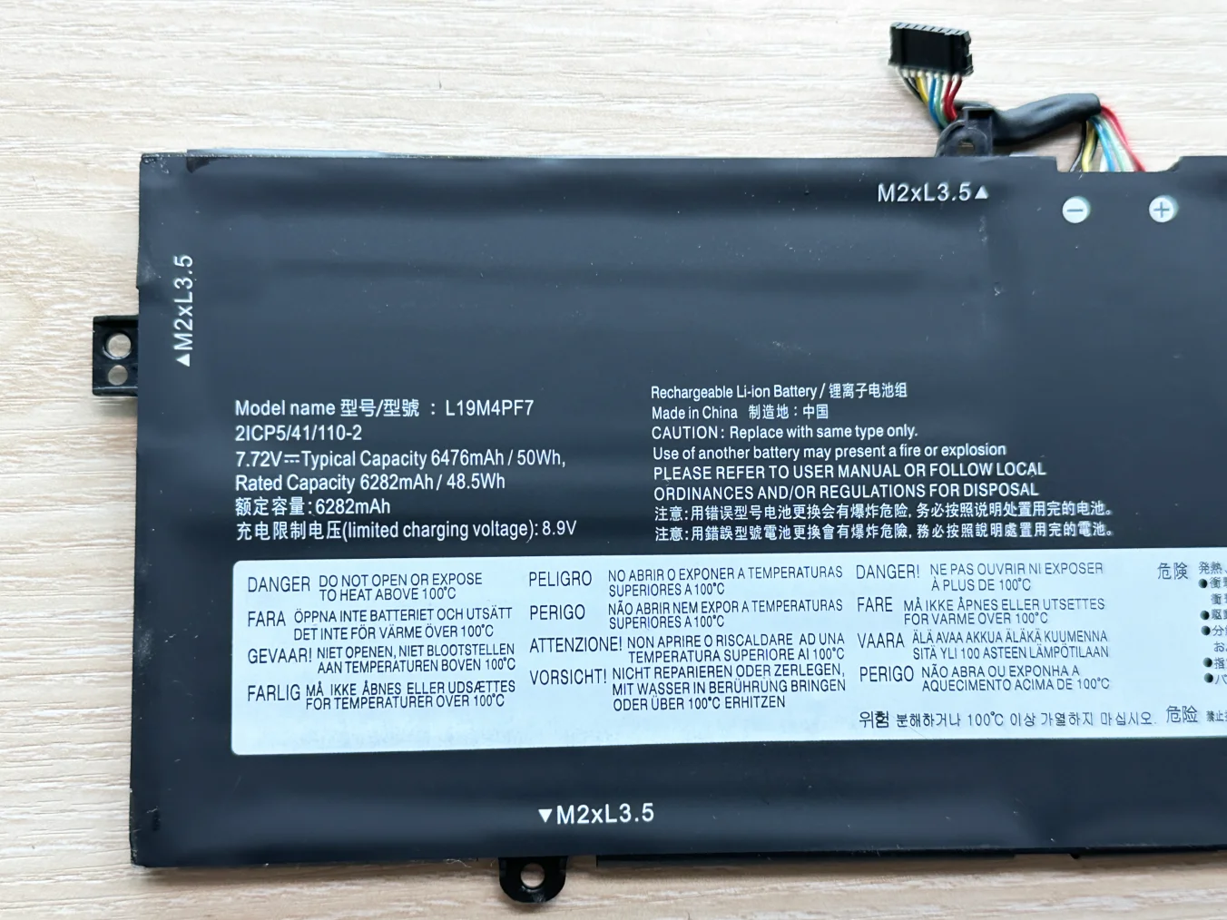 L19M4PF7 L19D4PF5 Battery For Lenovo YOGA 13S 2021 For Yoga 7 Carbon 13ITL5 Series 7.72V 6476mAh