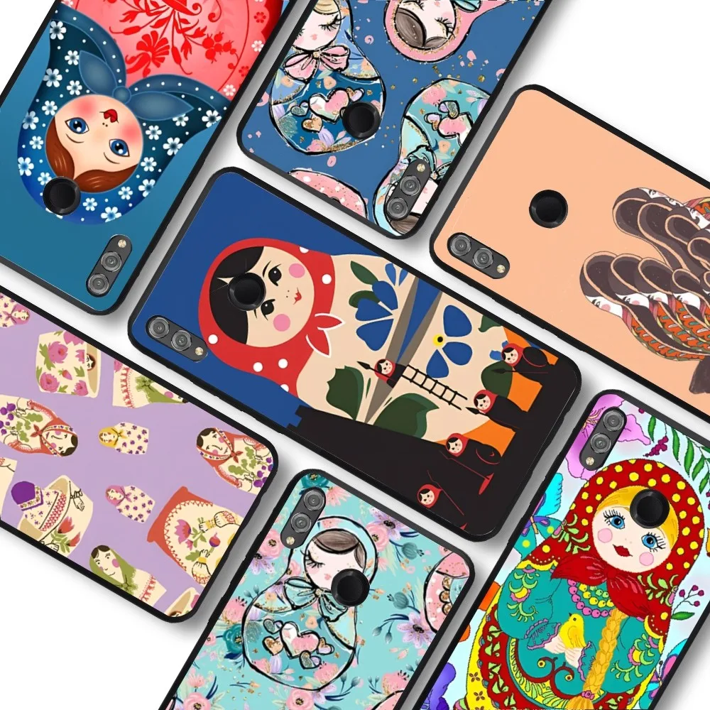 Russian Dolls Matryoshka Cute Phone Case For Huawei Honor 10 Lite 9 20 7A 9X 30 50 60 70 Pro Plus Soft Silicone Cover