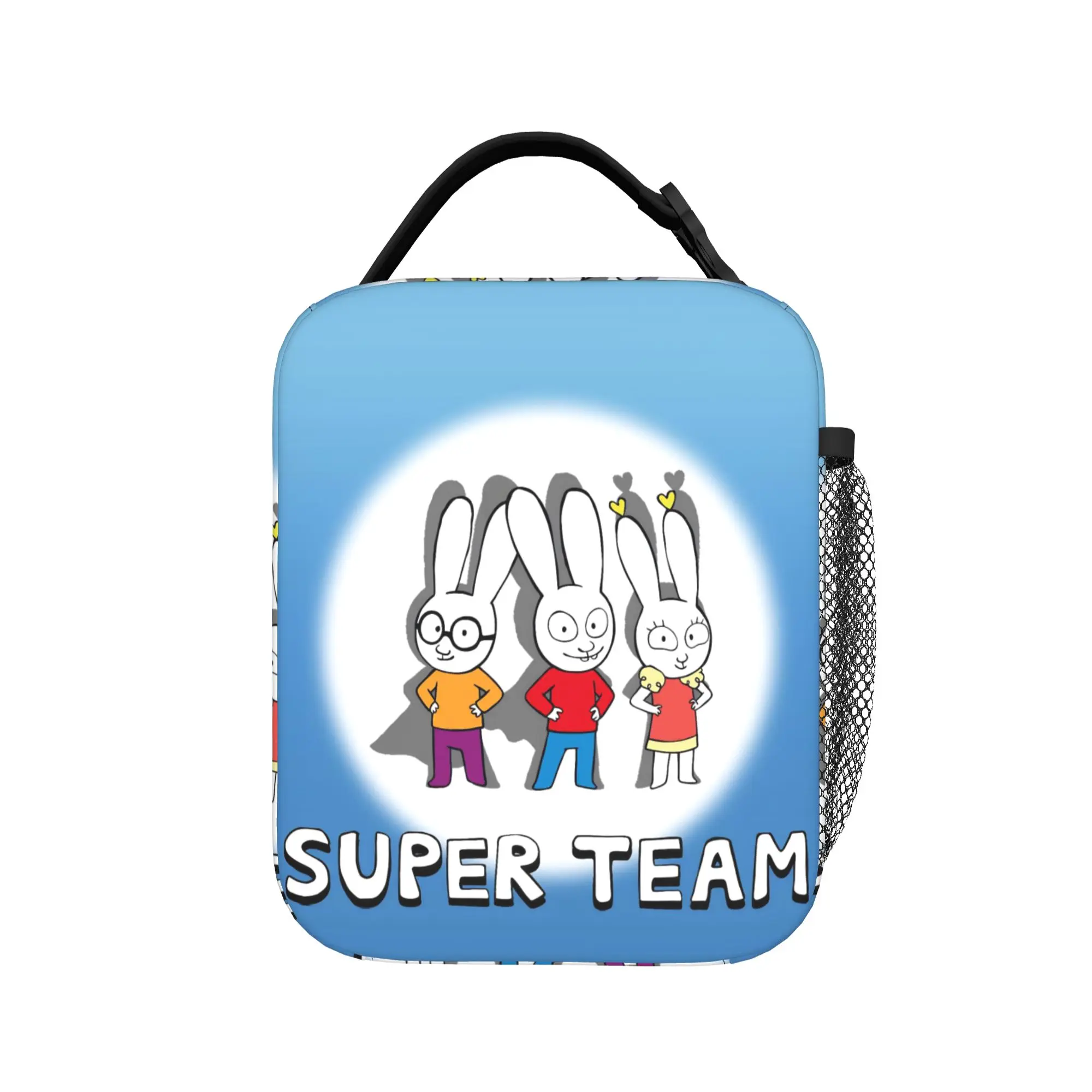 Simon Super Rabbit Merch Insulated Lunch Bag For Picnic  Food Storage Bag Portable Cooler Thermal Lunch Boxes