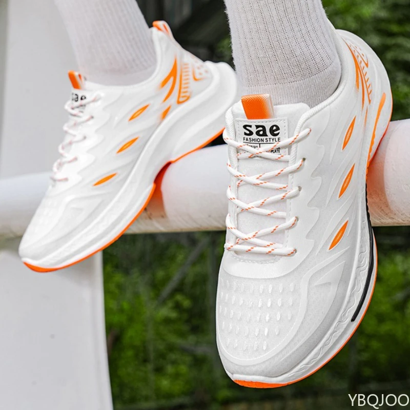 أحذية رجالية صيفية خفيفة الوزن تسمح بمرور الهواء، أحذية جري عصرية متعددة الاستخدامات، أحذية رياضية رجالية مريحة وبسيطة