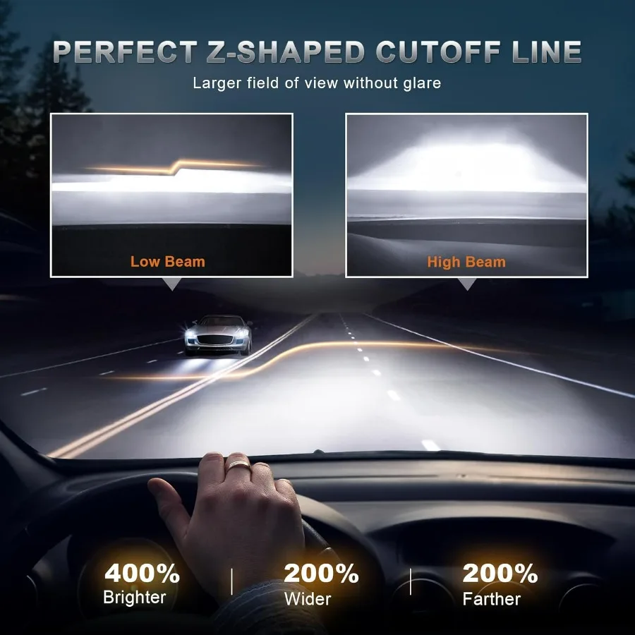 ชุดไฟหน้าคู่สำหรับรถยนต์โตโยต้า ฟอร์จูนเนอร์ ปี 2003-2005 พร้อมเลนส์ใส/กรอบโครเมียม/แผ่นสะท้อนแสงสีเหลืองอำพัน ไฟหน้าด้านหน้า