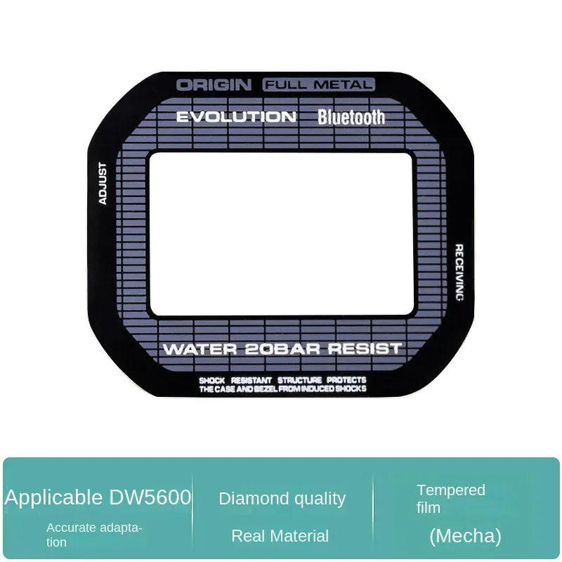 صلابة المضادة للخدش المقسى فيلم عالية الجودة تعديل واقي للشاشة لساعة كاسيو 3229 DW-5600 GW-B5600 DW-5635 مرآة #2