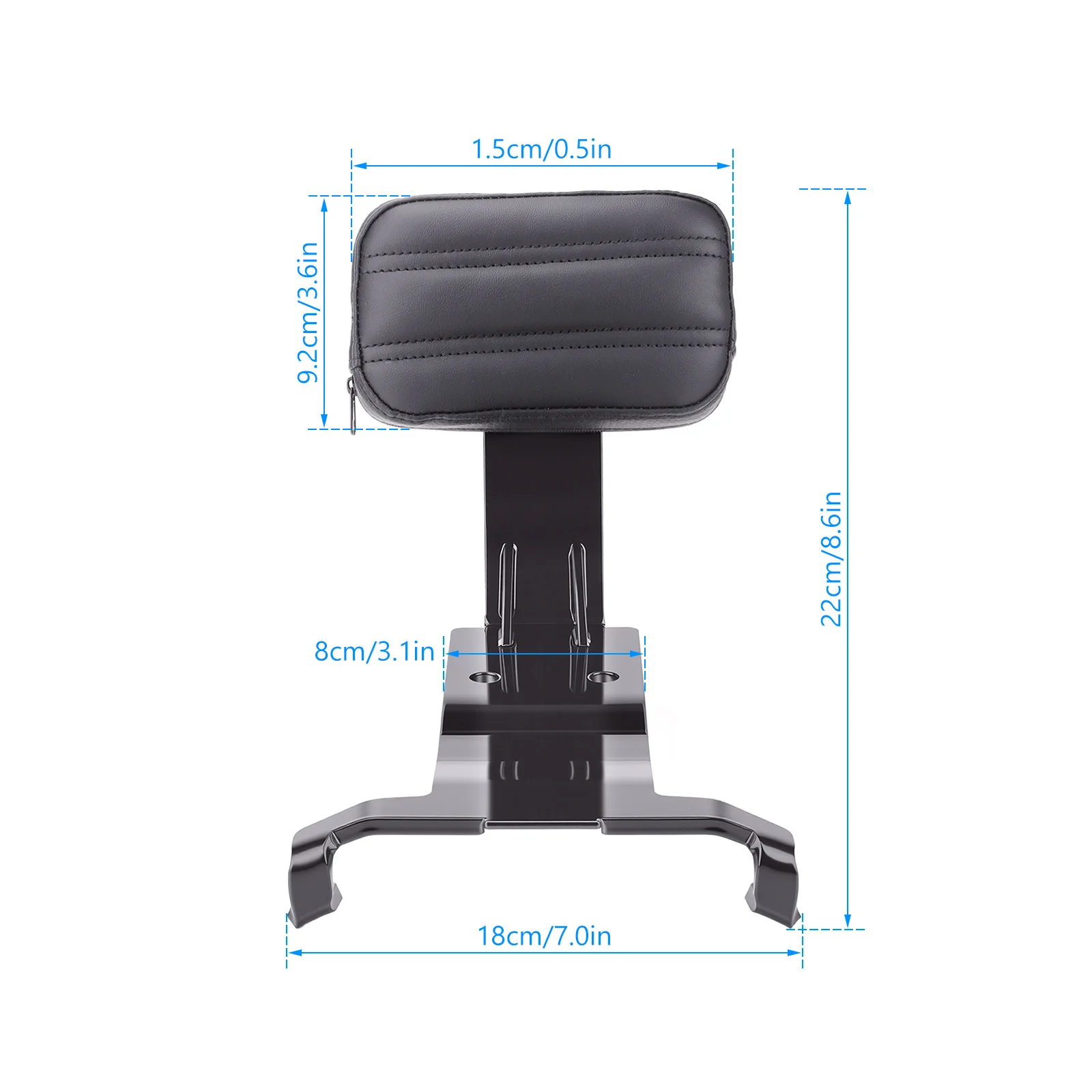 Soft Passenger Backrest for Can-Am Ryker 600 900 / Rally Edition Sport Edition 2019-2025 Detachable Passenger Back Rest Kit
