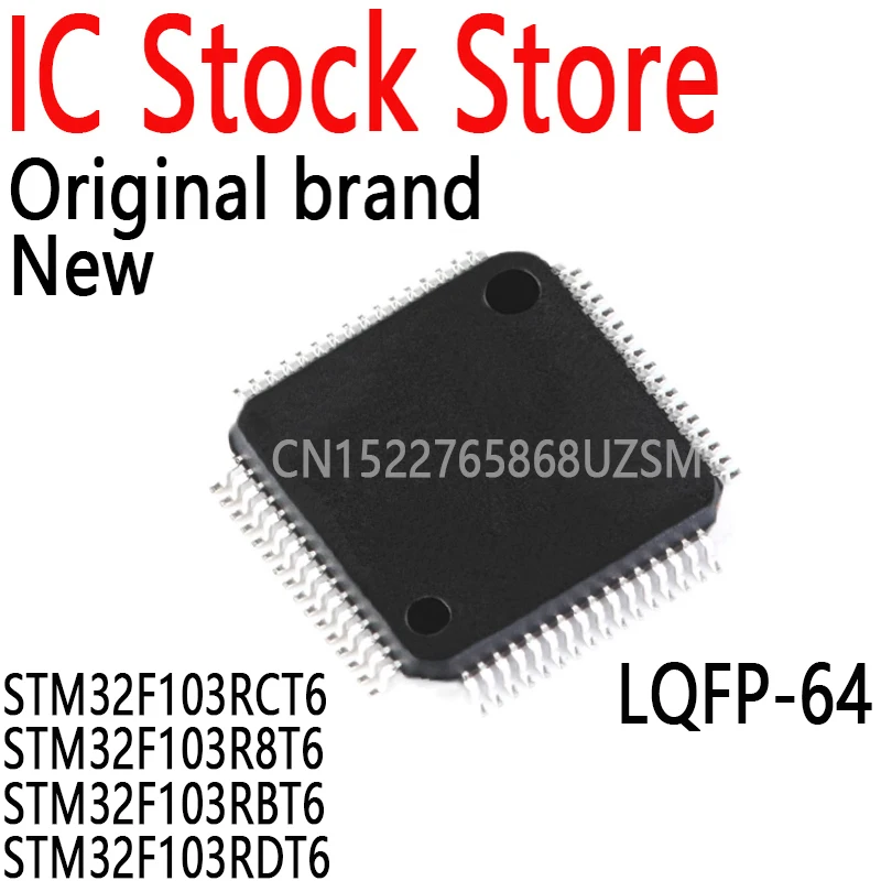 Chip Em Estoque STM32F103RCT6 STM32F103R8T6 STM32F103RBT6 STM32F103RDT6 STM32F103V8T6 STM32F103VBT6 STM32F103VET6 STM32F103ZET6