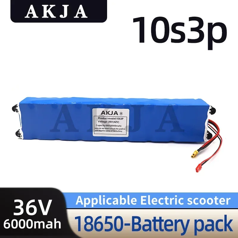 Air Rapid Transit 36V 6Ah 10S3P 18650 Lithium Battery Pack 20A BMS Suitable for Xiaomi PRO Bicycle Kick Scooter