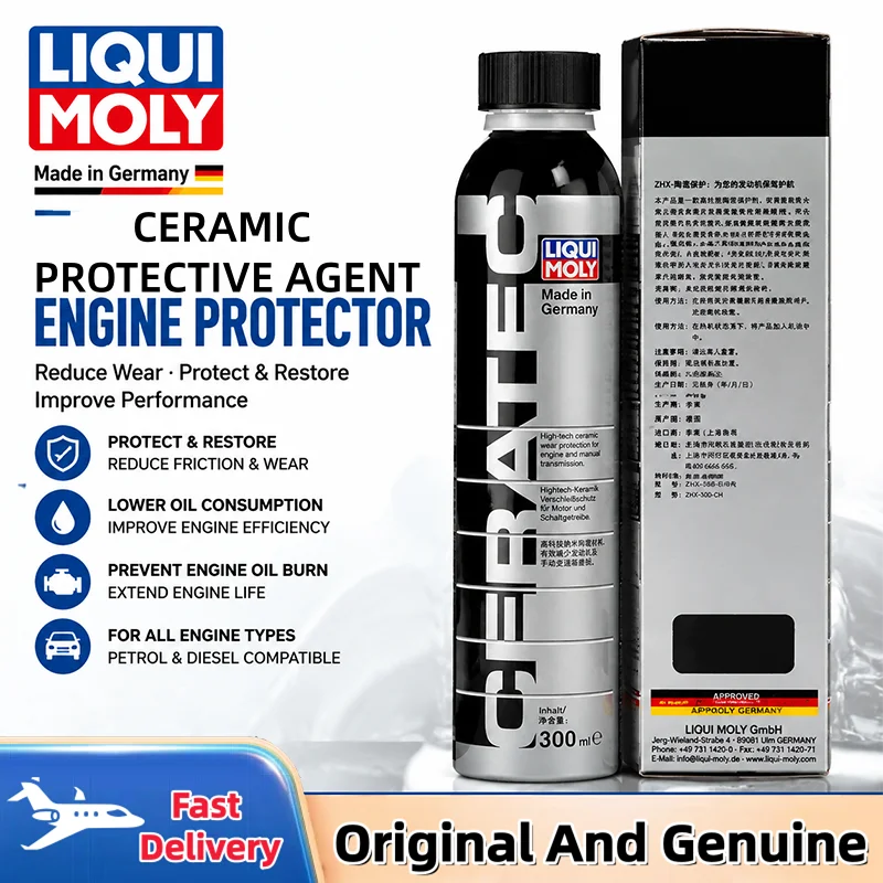 Liqui Moly 20988 Engine Oil Additive 300ML Ceramic Anti-wear Power Enhancing Agent for Engine Maintenance