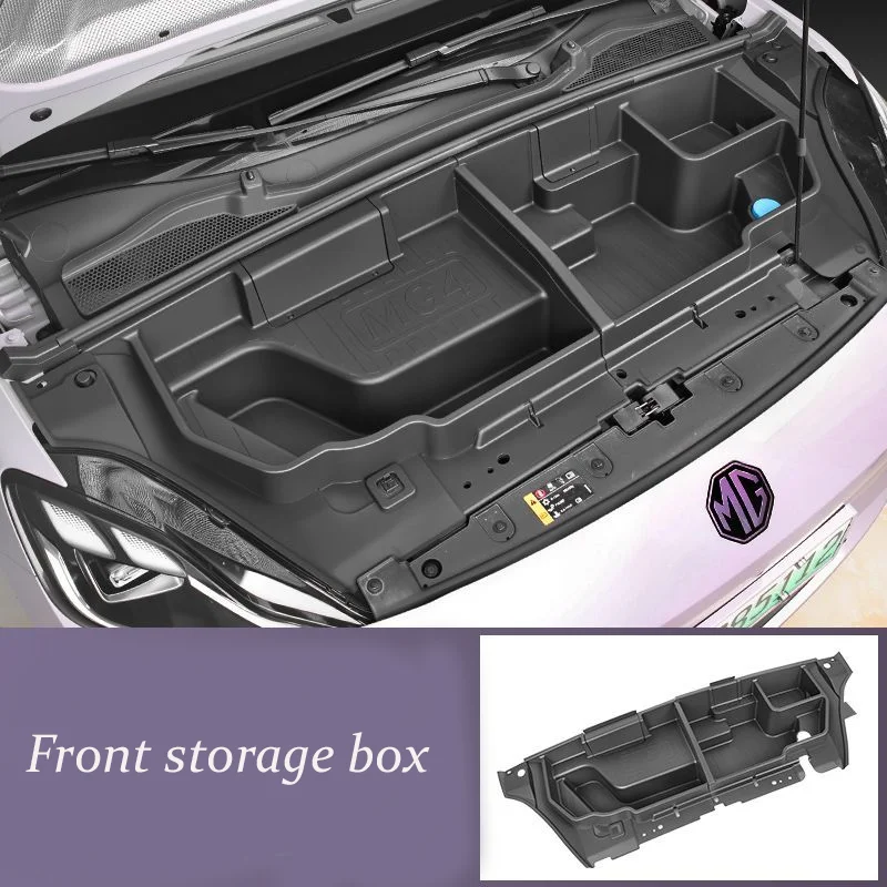 Car Frunk Storage Box for MG Urban MG4 Urban EV 2026~2028 2027 Front Hood Fore cabin Organizer Box InteriorTray part Accessories