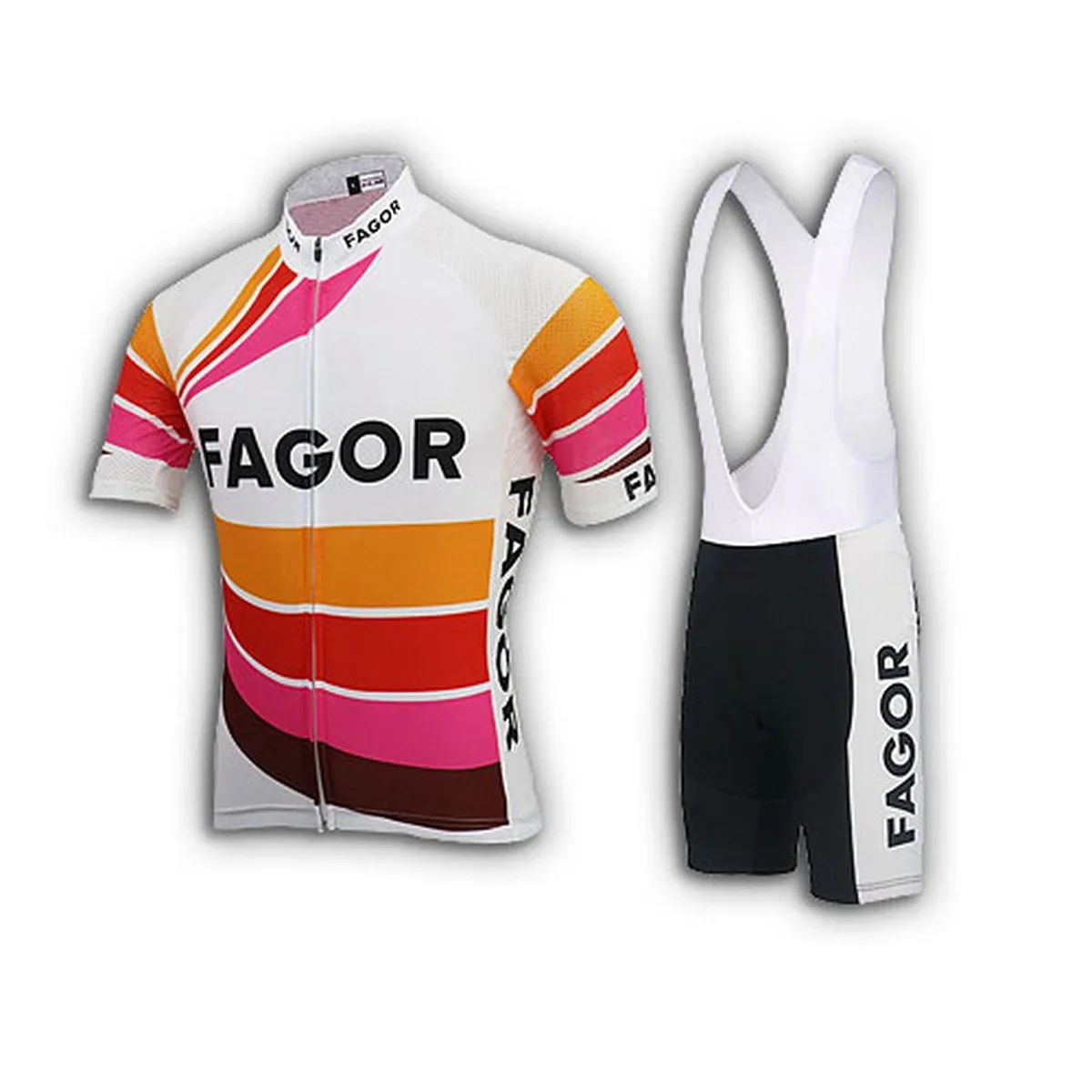 FAGOR TEAM Retro Classic Cycling Jerseys Set Racing Bicycle Summer Short Sleeve Clothing Kit Maillot Ropa Ciclismo