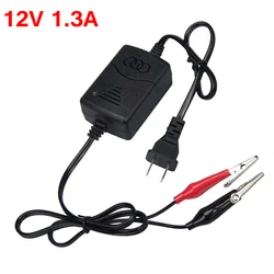 12V 1.3A Smart Motorcycle Charger For 1AH 3AH 5AH 7AH 9AH 10AH 12AH AGM VRLA Gel Lead Acid Battery With LED Indicator EU US Plug