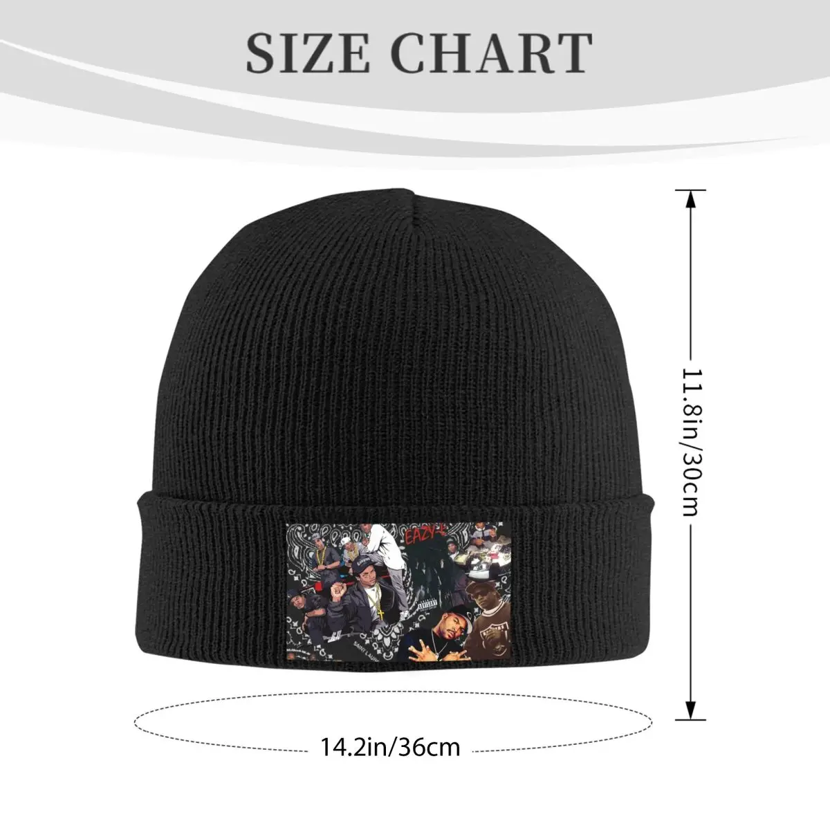 Rapper Tupac 2PAC Hip Hop Warm Knitted Cap Winter Knit Bonnet Hat Skullies Beanies Hip Hop Caps for Unisex