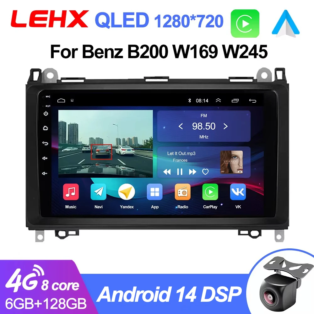 LEHX L6Pro Android 14 2 Din: La Mejor Actualización para tu Mercedes Benz B200, Sprinter y Más