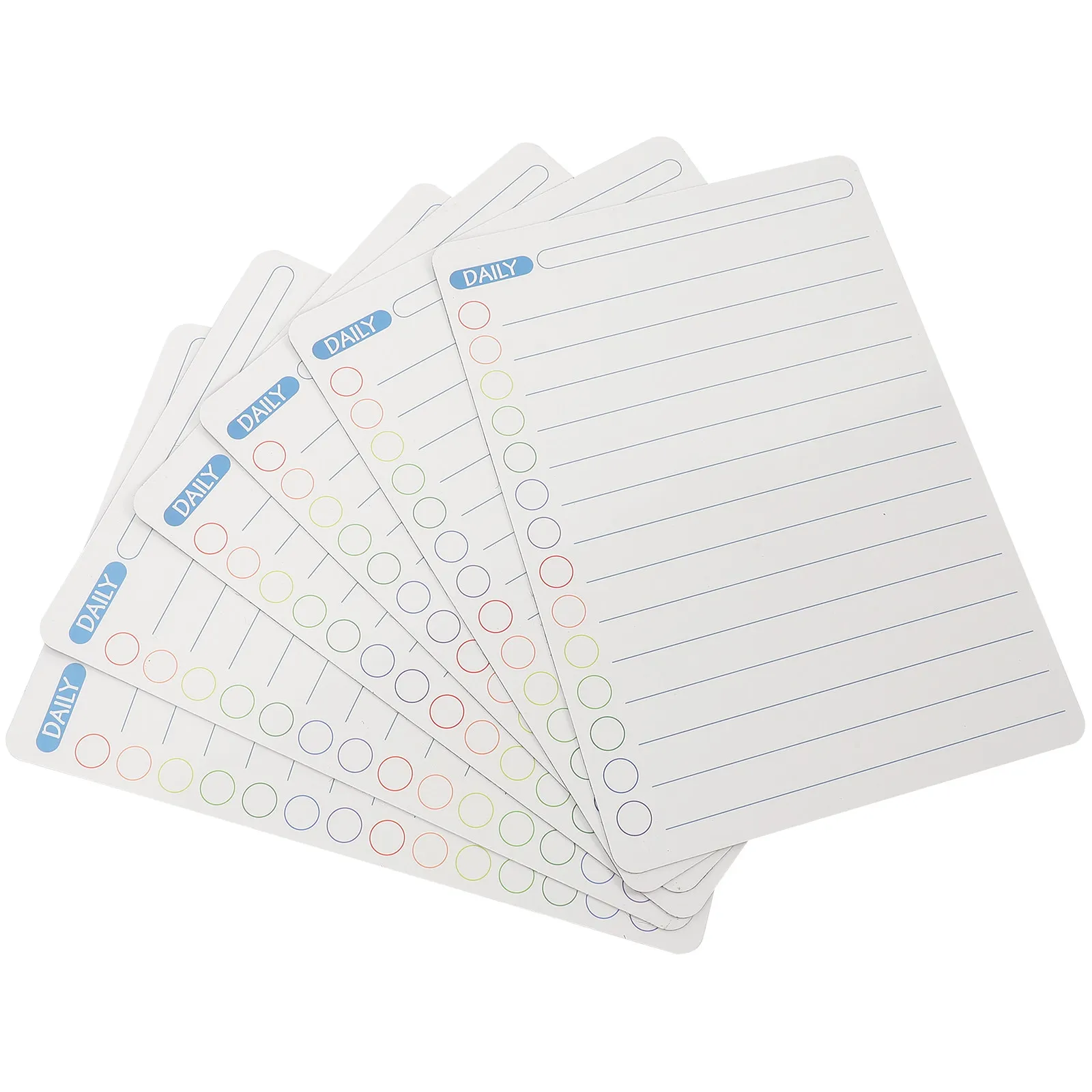 

6Pcs Planner Board for Refrigerator Magnetic Daily Whiteboard Dry Erase Reusable Writing Surface Ideal for to Do List Home