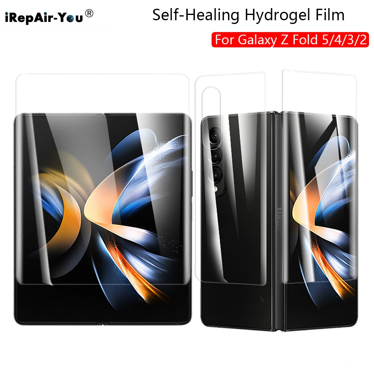 TPU Screen Protector For Samsung Galaxy Z Fold 5 4 3 2 W23 W22 W21 W20 Microcrystalline Front Back Hydrogel Film Side Hinge Film